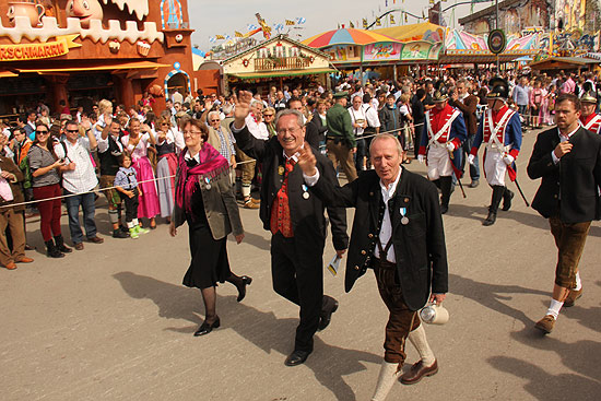 2. Bürgemeisterin Christine Strob, Oberbürgermeister Christian Ude und 3. Bürgermeister Hep Monatzeder (gFoto: Martin Schmitz)